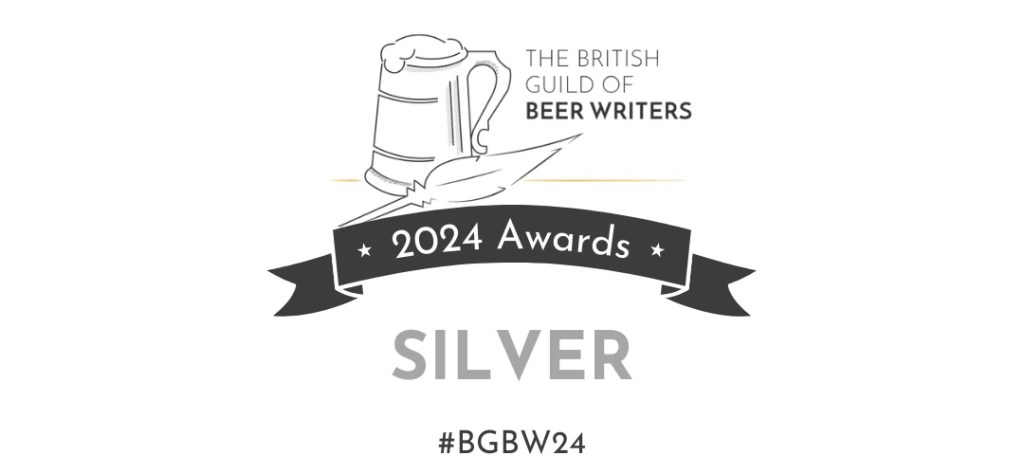 Graphic of the British Guild of Beer Writers 2024 Silver Award.